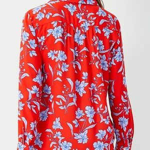 Ann Taylor flora camp shirt. NWT
